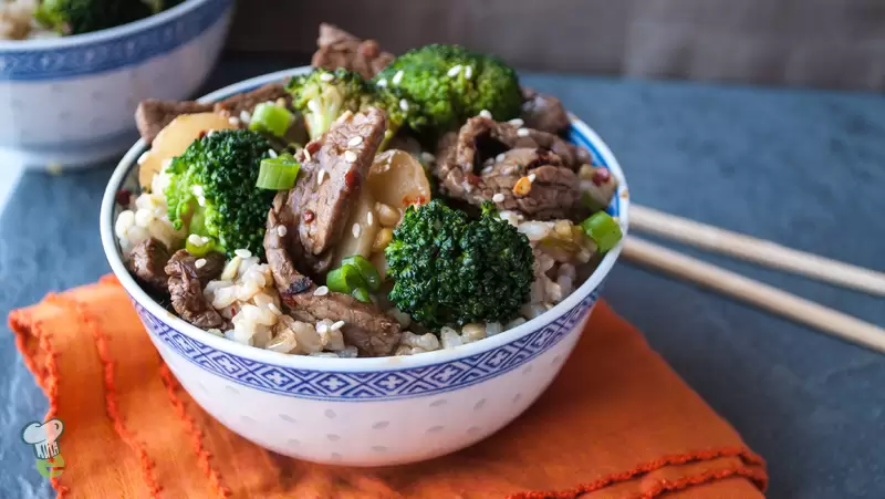 Heart Healthy Beef and Broccoli Stir-Fry with Brown Rice