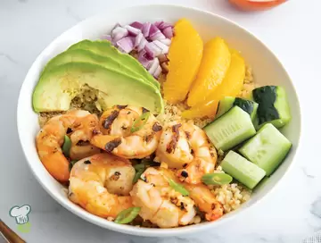 Citrus Shrimp Quinoa Bowl