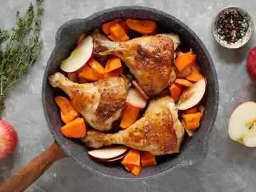 Chicken Thighs with Apples