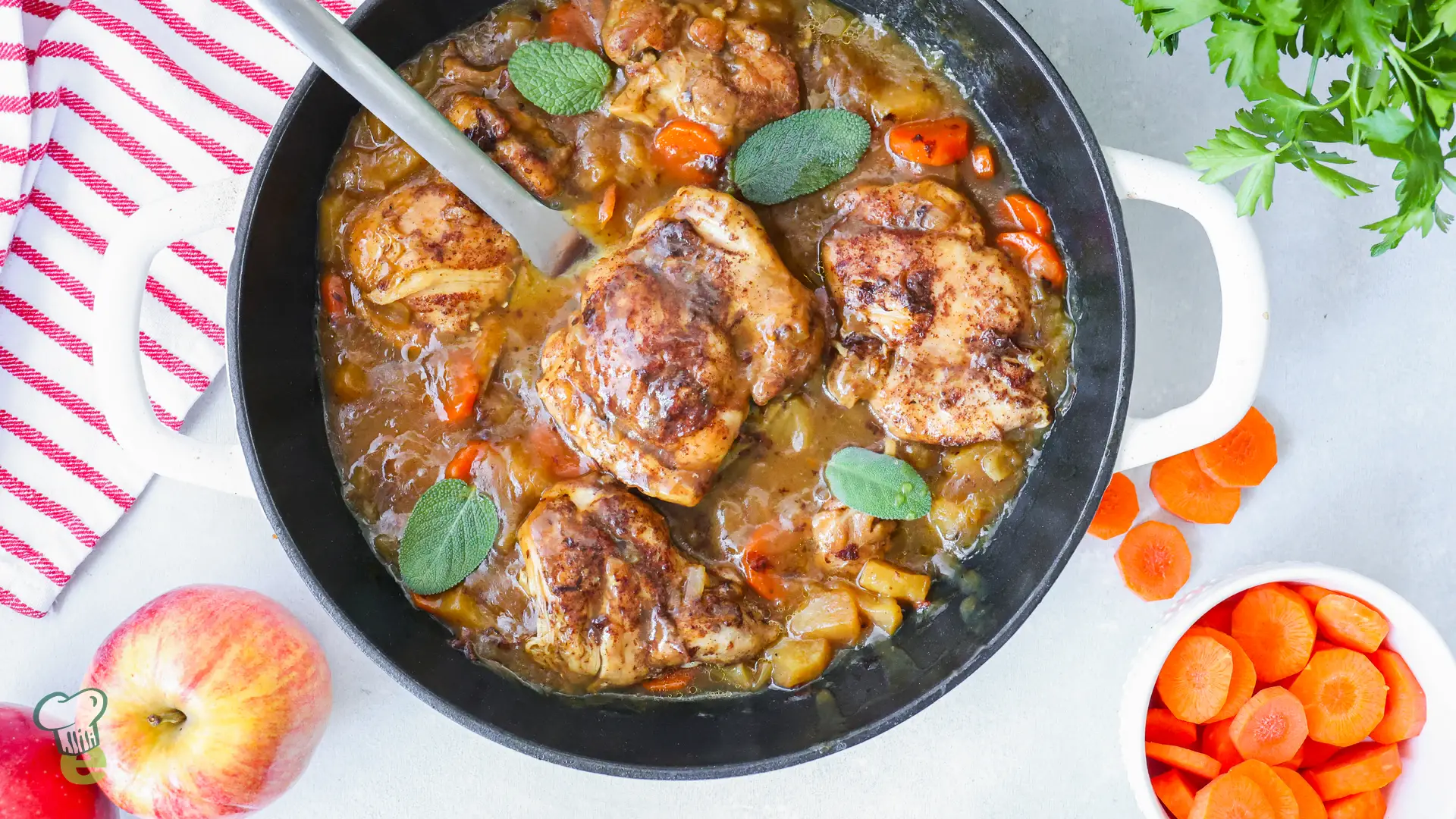 Chicken Thighs with Apples