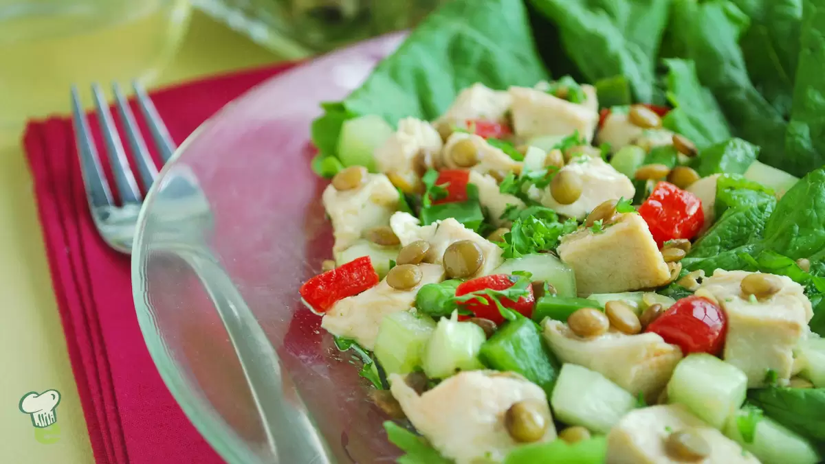 Heart Healthy Lentil Chicken Salad