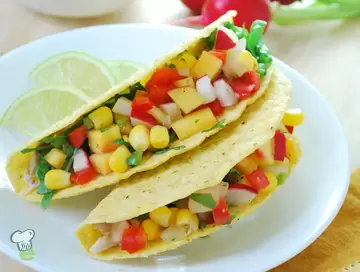 Pork and Nectarine Tacos