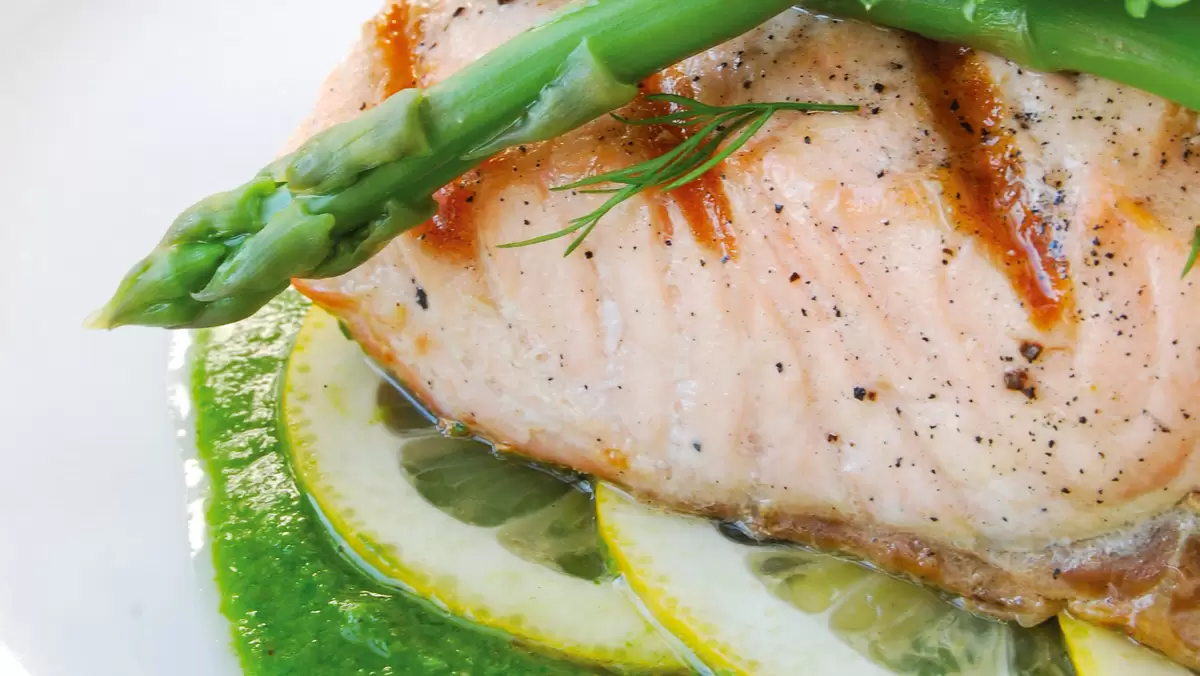 Heart Healthy Salmon with Salsa Verde