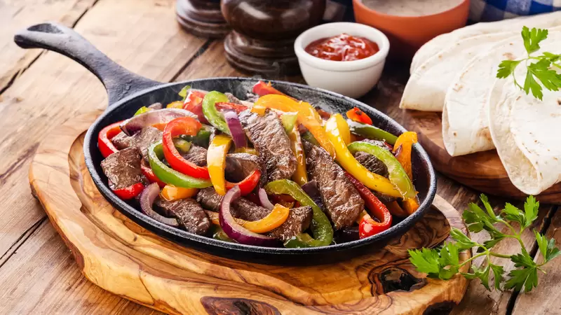 Heart Healthy Grilled Skirt Steak Fajitas
