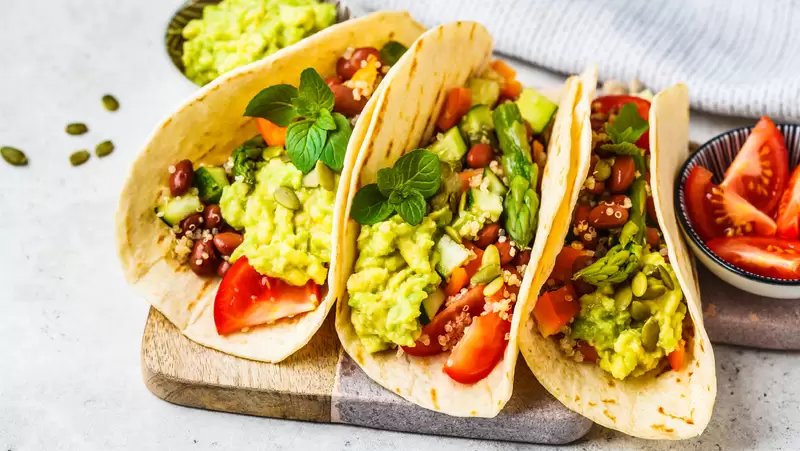 Heart Healthy Asparagus Bean Tacos