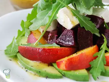 Roasted Beet and Nectarine Salad