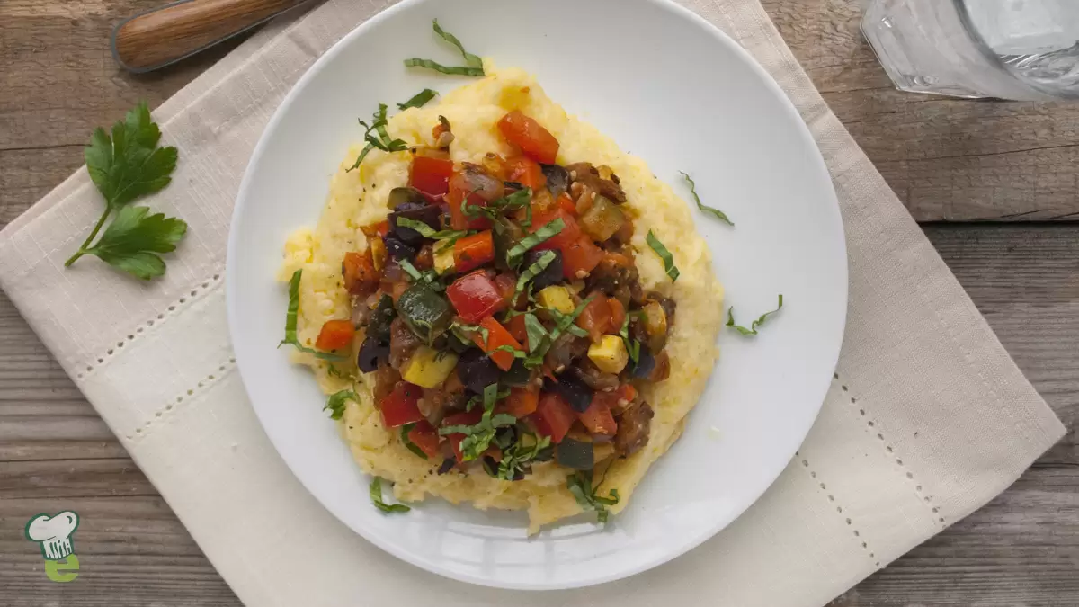 Heart Healthy Vegetable Medley with Polenta