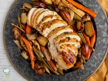 Roasted Turkey Breast with Root Vegetables