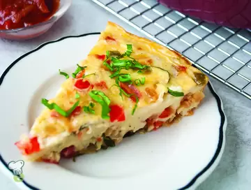 Tomato Bell Pepper Quiche