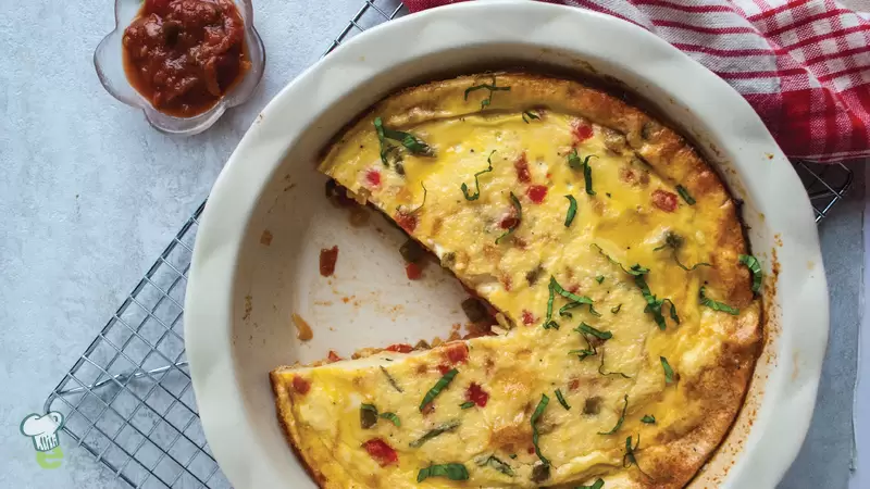 Heart Healthy Tomato Bell Pepper Quiche