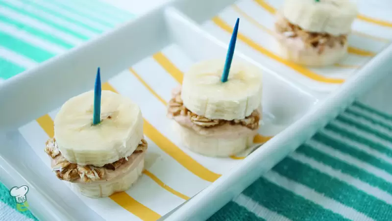 Heart Healthy Peanut Butter Banana Bites