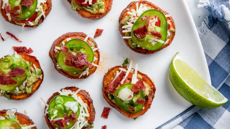 Heart Healthy Sweet Potato Cheddar Bites
