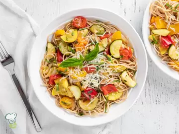 Spaghetti and Roasted Vegetables
