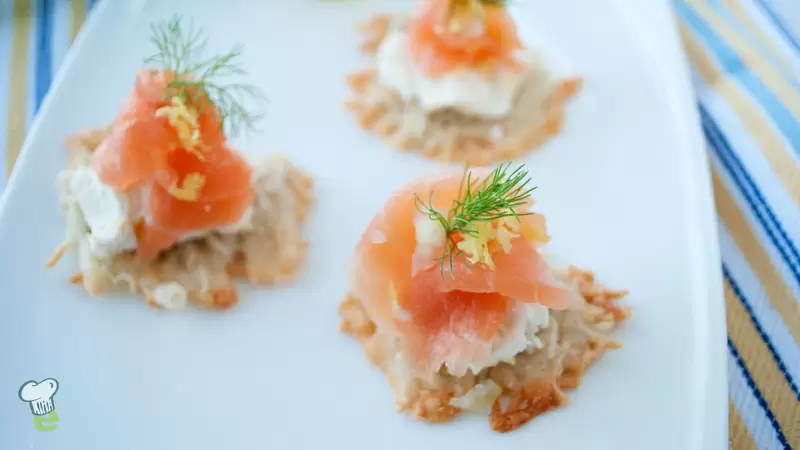 Heart Healthy Smoked Salmon Crisps